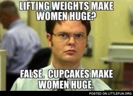 Cupcakes make women huge