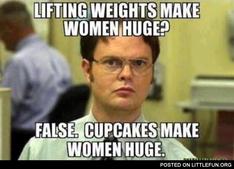 Cupcakes make women huge