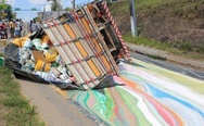 Paint truck accident