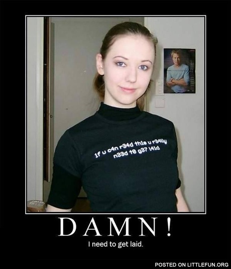 If you can read the words on this shirt