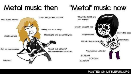 Metal music then and now