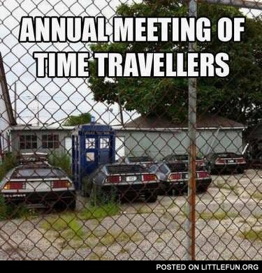 Annual meeting of time travellers