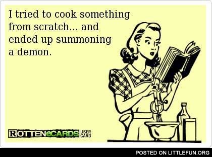 I tried to cook something