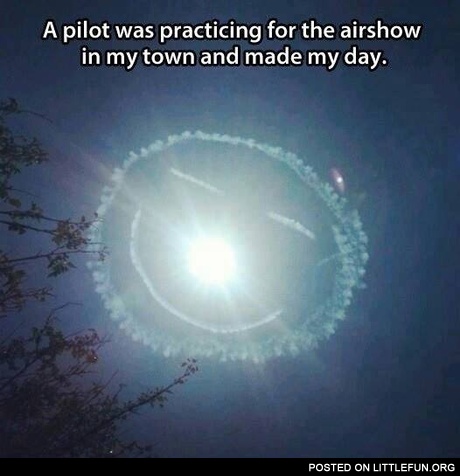 A pilot was practicing for the airshow