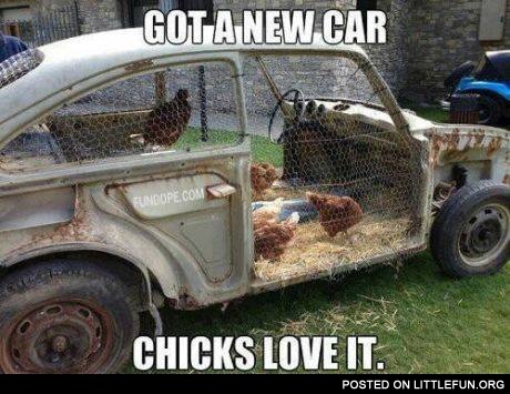 Get a new car, chicks love it