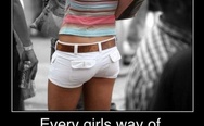 White shorts. Every girls way of saying.