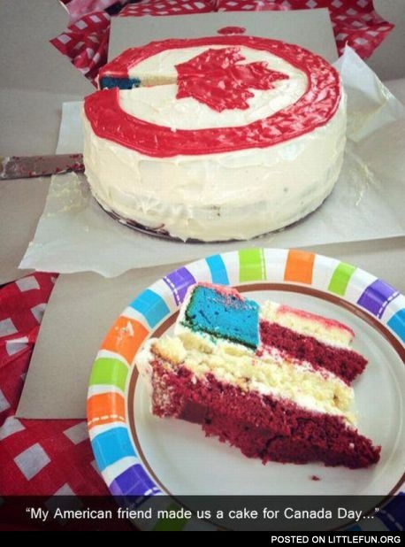 USA Canada cake