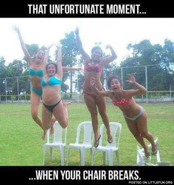 When your chair breaks