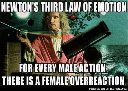 Newton's third law of emotion