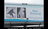 Hair removal. Spa ad.