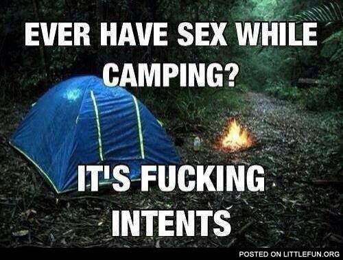 While camping