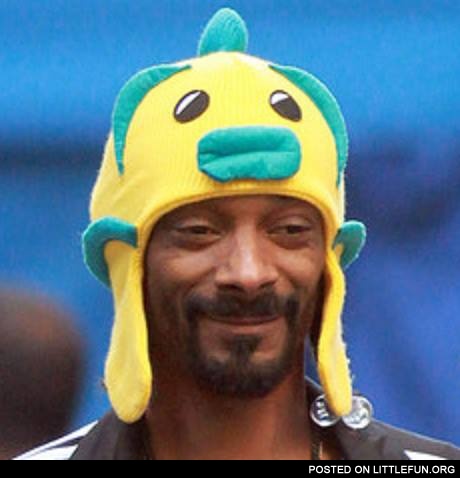 Snoop Dogg in a funny hat