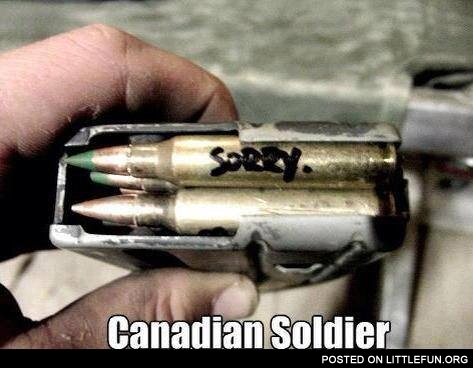 Canadian soldier
