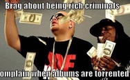 Brag about being rich criminals
