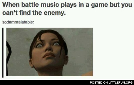 When battle music plays