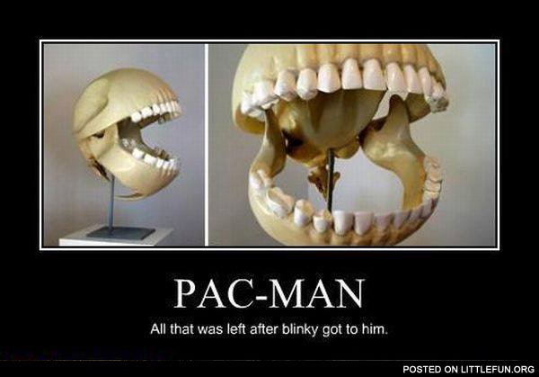 The scull of pac-man