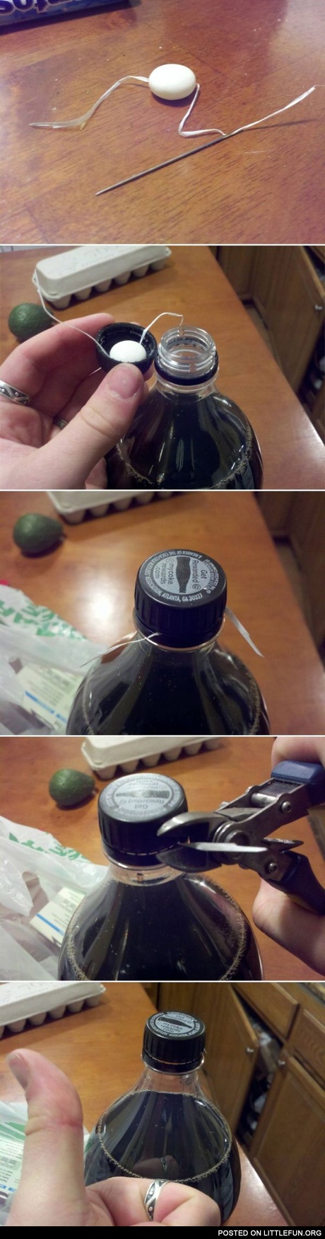 Cola plus Mentos prank