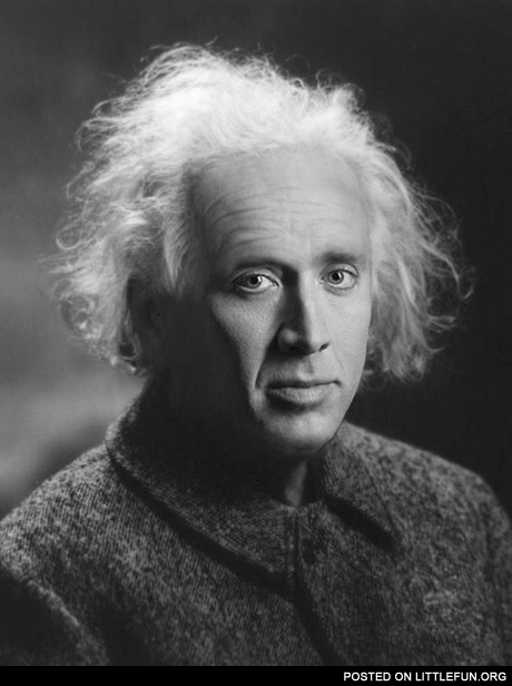Nic Cage as Albert Einstein
