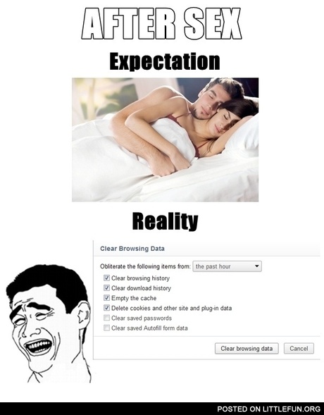 After sex
