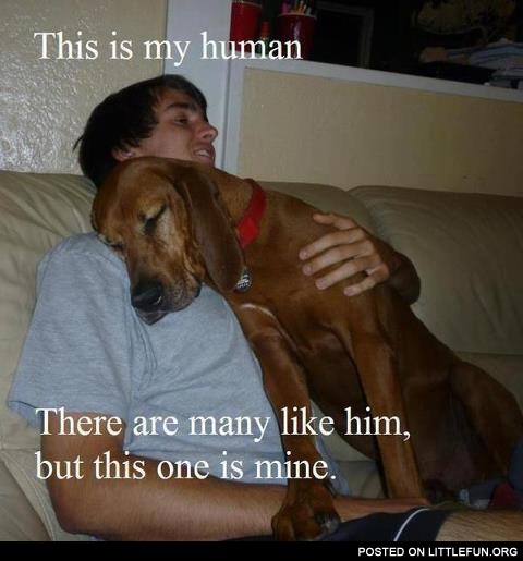 This is my human