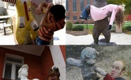 Funny statues