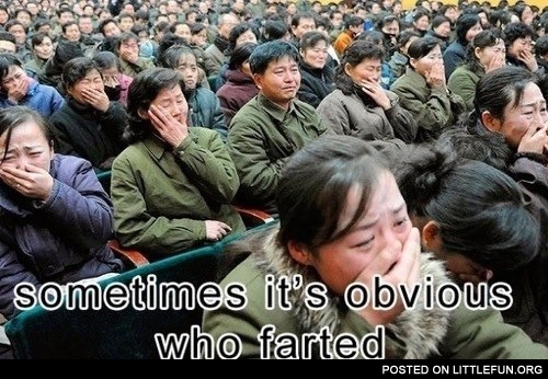 Sometimes it's obvious who farted