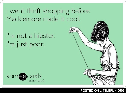 Thrift shopping