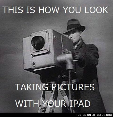 Taking pictures with iPad