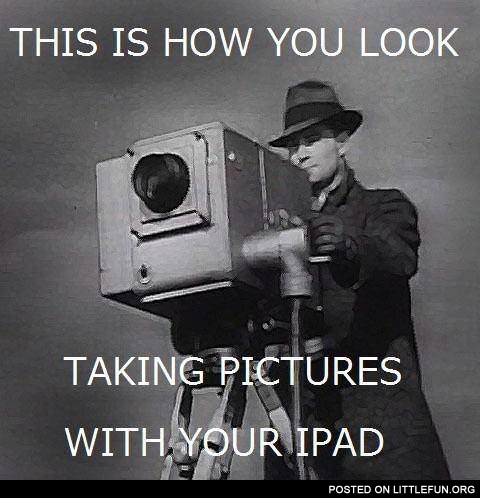 Taking pictures with iPad