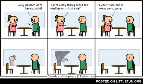 The weather and the first date