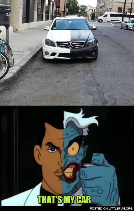 Two faced mercedes