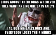 Girls adjust their bras whenever they want