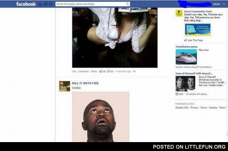 I see what you did there. A black guy in a facebook newsfeed.
