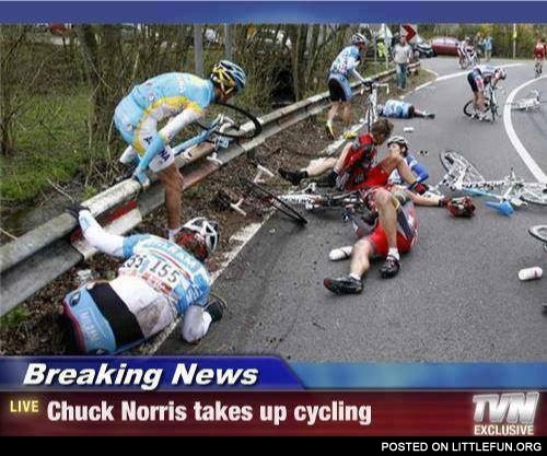 Chuck Norris takes up cycling