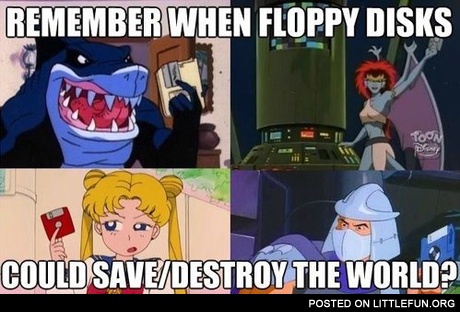 Remember when floppy disks could save/destroy the world?
