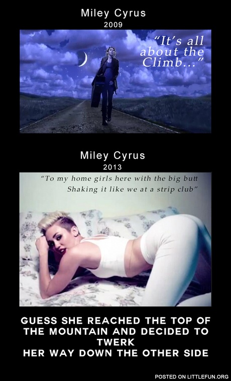 Miley Cyrus then and now