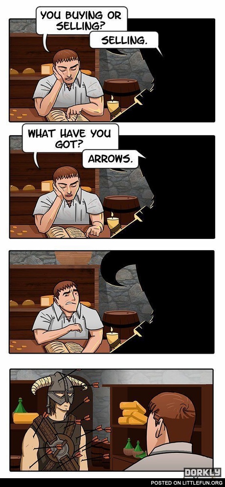 Skyrim. Arrows.