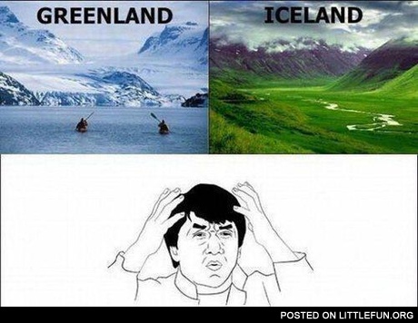Greenland and Iceland