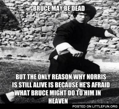 The only reason why Chuck Norris is still alive