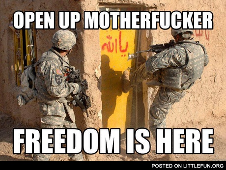 Open up, freedom is here