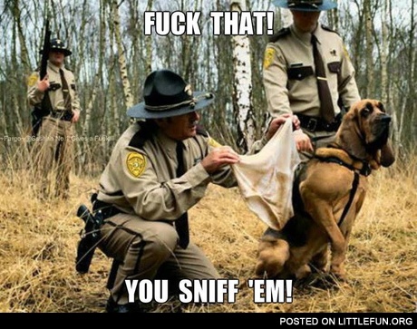 You sniff them