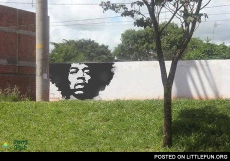 Jimi Hendrix street art