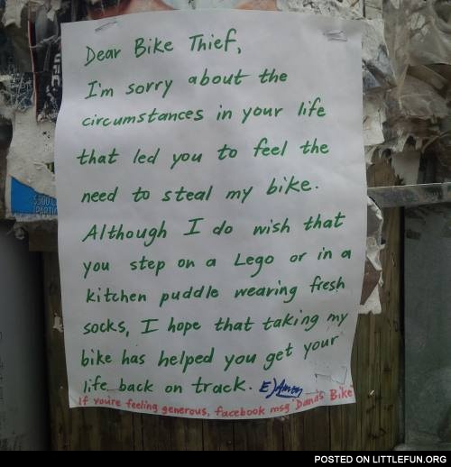 Bike thief