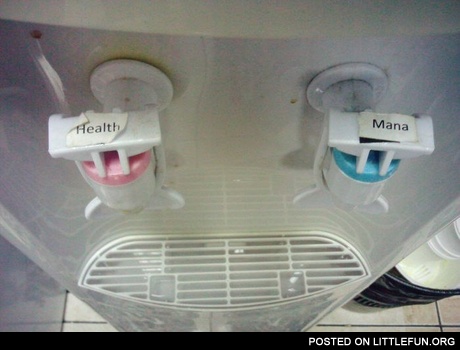 Health and mana watercooler