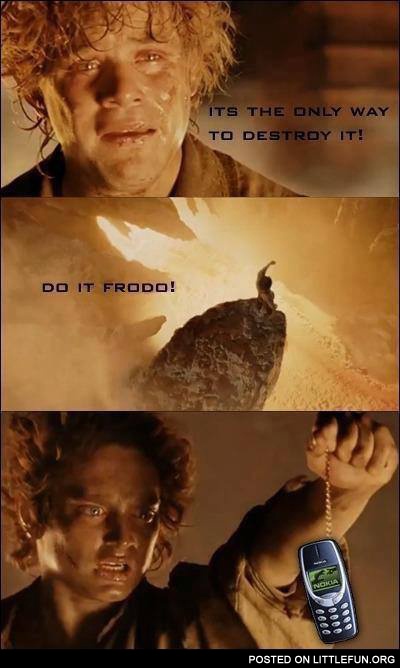 Frodo and Nokia phone