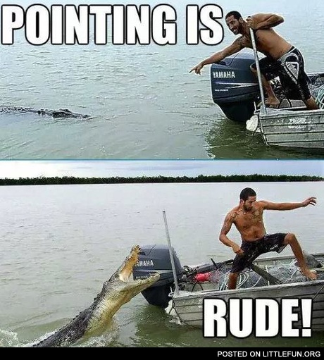 Pointing is rude