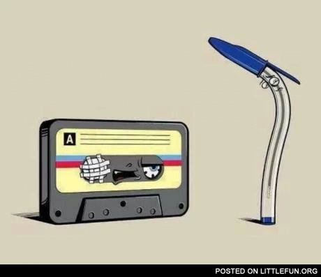 Cassette and pen