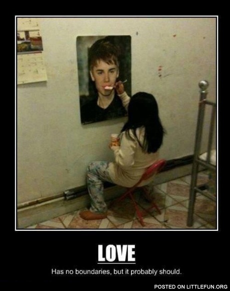 Love. Has no boundaries, but it probably should.