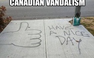 Canadian vandalism