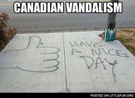 Canadian vandalism